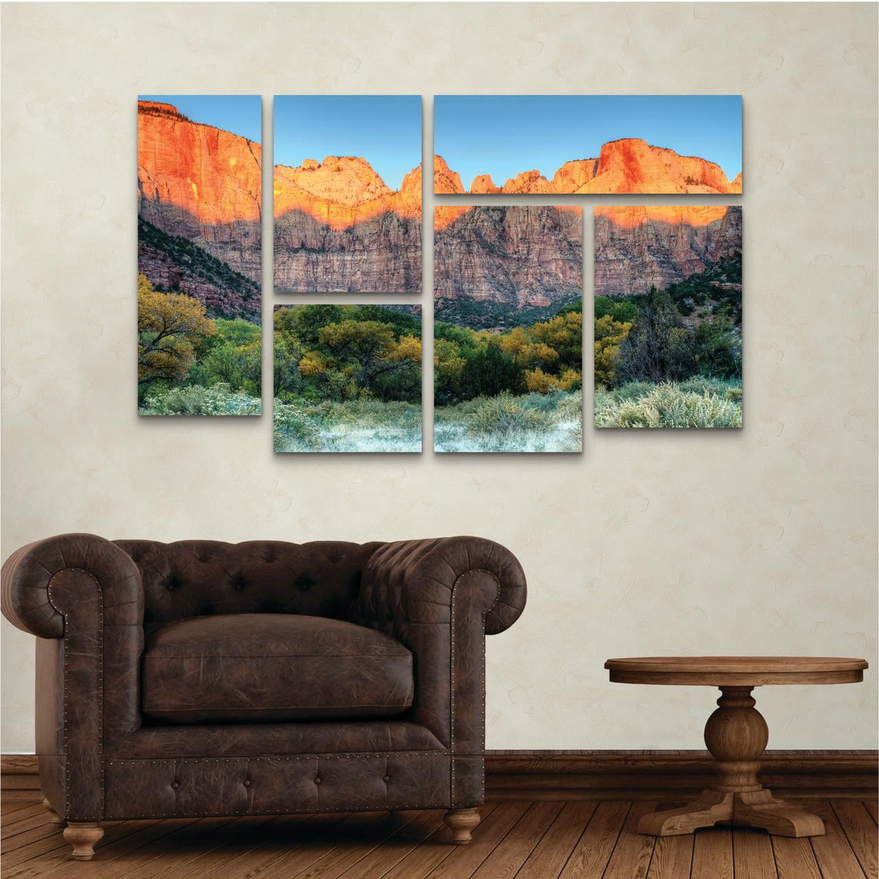 Trademark Fine Art 'Zion Sunrise' Canvas Art by Pierre Leclerc