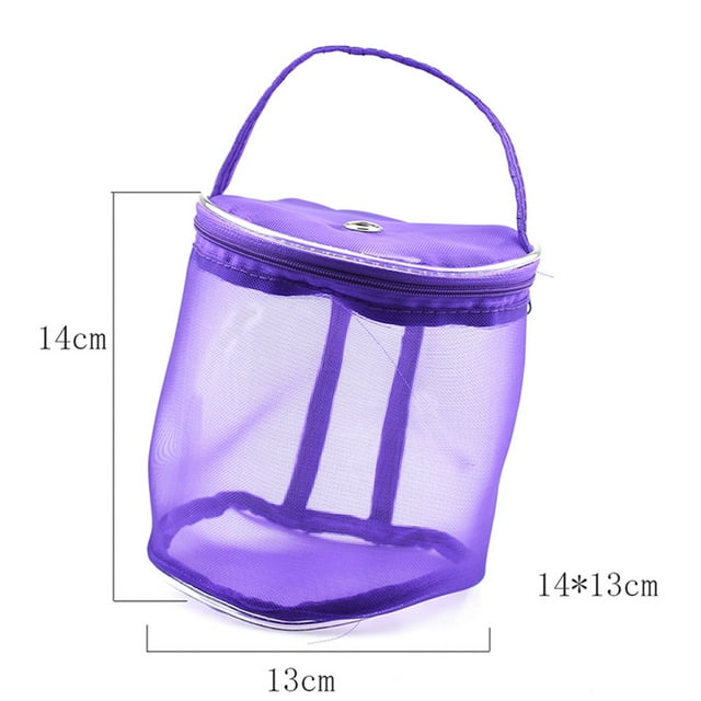 Binwennn New Mesh Bag Lightweight Portable Yarn Crochet Thread Storage Organizer Tote Yarn Storage Organizer Bedding Bags Storage Bags for Comforters Storage for Closet Organization for Clothes