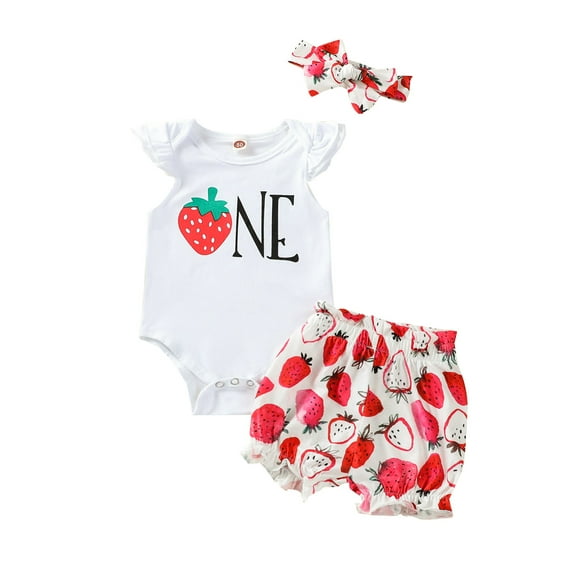 Fesfesfes Toddler Kids Baby Girls Cartoon Letter Print Blouse Shorts Headwear Clothes Set