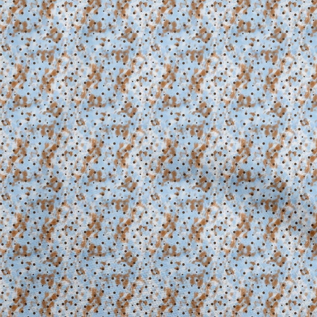 oneOone Velvet Light Blue Fabric Dot Sewing Craft Projects Fabric Prints By Yard 58 Inch Wide