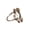 Steel Color, variant on 7829 Double Layer Finger Rings Delicate Adjustable Opening Rings Eye Catching Finger Jewelry Suitable for Daily Party Wear