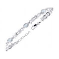 thumbnail image 5 of RYLOS Bracelets for Women 925 Sterling Silver Love Knot Tennis Bracelet Gemstone & Diamonds Adjustable to Fit 7"-8" Wrist, 5 Gorgeous 6X4MM Blue Topaz Jewelry for Women Friendship Bracelets, 5 of 8