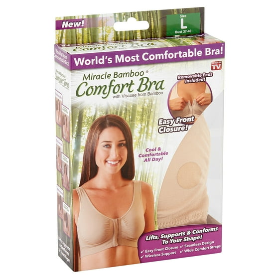 As Seen On Tv Miracle Bamboo Size L Comfort Bra Customer Reviews
