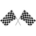 thumbnail image 6 of Bedwina Traffic Cones and Racing Checkered Flags - (24 Pcs) 12 - Black and White Flags on Sticks and 12-8-Inch Mini Orange Sports Safety Cones for Kids - Race Car Theme Birthday Party Supplies, 6 of 14