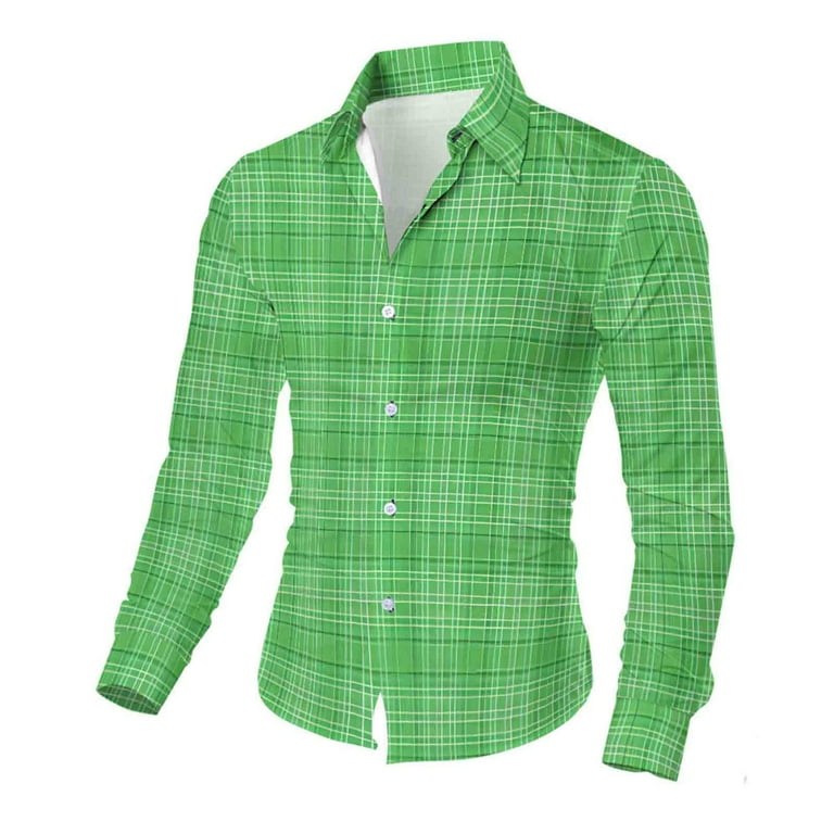 slim fit dress slacks OppoSuits Men's Magic Mint Long Sleeve Shirt, Small main image 1