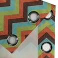 thumbnail image 3 of Ambesonne Chevron Grommet Curtain Single Panel, Royal, 50"x60", Multicolor, 3 of 5