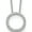 White, variant on 14kw Lab Grown DIa VS/SI Colorless Circle Pendant with Chain