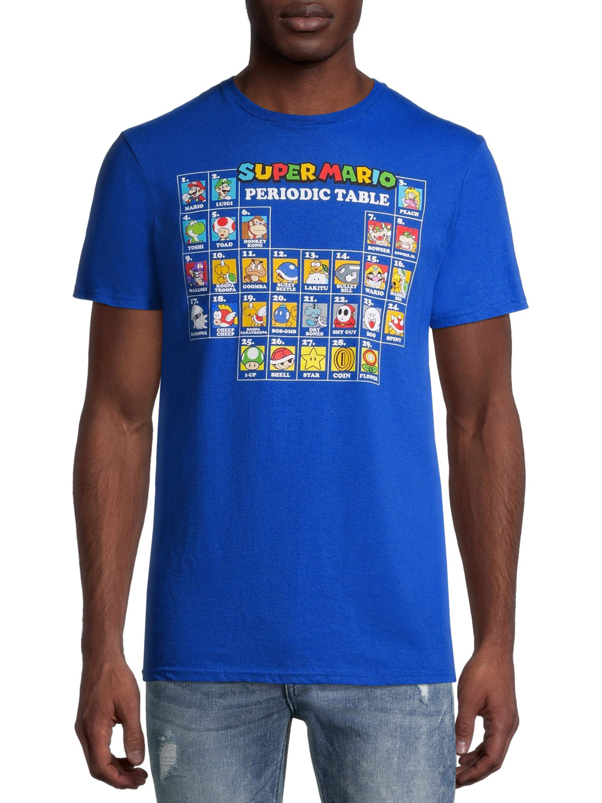 Super Mario Periodic Table Nintendo Men 