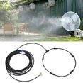 thumbnail image 1 of 26ft Tube Outdoor Misting Fan Kit, Water  Spray Ring Fan Misting Tube Cooling System For Hot Summer Days, 1 of 8