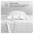 thumbnail image 5 of Twin XL Sheet Set - College Dorm Size - Premium 1800 Ultra-Soft Microfiber Twin Extra Long Sheets - Double Brushed - Sheets Set - Deep Pocket - Bed Sheets (Twin XL, Grid - White/Grey), 5 of 9