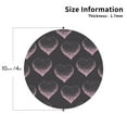 thumbnail image 2 of Qekee pink hearts Print PU Leather Absorbent Coasters,Leather Coasters Set for Cups Drinks, 4" Coasters 4 Pcs for Coffee Bar Home Decor-Round Shape, 2 of 6
