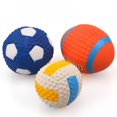 thumbnail image 1 of CHOK Squeaky Latex Rubber Dog Toy Balls for Small Medium Dogs Interactive Chew Sound Fetch Play, 1 of 6