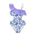 thumbnail image 1 of Traje de baño de verano para niñas de 14 años, estampado de mariposa de dibujos animados, traje de baño para niños de 3 a 14 años zhangmengya unisex, 1 of 2