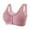 #A Pink, variant on Push Up Bras for Women Front Closure Wireless Bra, Front Closure Lace Support, Strapless Bras, Women's Ribbed Adjustable Wireless Bra Strapless Bras Large Bust Shapedly Bra, #B Beige,S