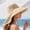 Khaki, variant on Womens Chin Strap Wide Brim Sun Hat with Buckle Fastener for Spring Mountain Hike for Seaside Relaxation Park Gathering Wind Resistant Adjustable Outdoor Hat Black
