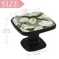 thumbnail image 4 of 4 Pcs Square Cabinet Handle Cupboard Knob Drawer Pulls Handle Japan Style Umbrella Drawer Knobs with Screws Furniture Decoration, 4 of 7