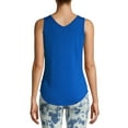 thumbnail image 3 of No Boundaries Juniors Double V-Neck Tank Top, 3 of 6