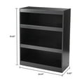 thumbnail image 6 of Mainstays Framed 3-Shelf Bookcase with Adjustable Shelves, True Black Oak, 6 of 7