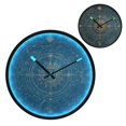 thumbnail image 2 of Indoor 12' Voice-Activated Luminous Decoration Wall Clock With LED Night Light Swirls, 2 of 8