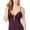 Aubergine, variant on Bleu Rod Beattie Womens Lace-Up Wireless Tankini Swim Top