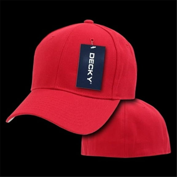 Decky  Fitted Cap - Red - 6.88