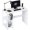 White, variant on SHW 38-Inch Home Office Computer Desk with Shelves, Espresso