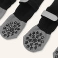 thumbnail image 4 of Unique Bargains 4 Pcs Non-Slip Durable Dog Socks With Reflective Tapes Gray XL, 4 of 7