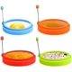 thumbnail image 1 of Anillos de silicona para huevos, anillos para cocinar huevos de grado alimenticio de 4 pulgadas, antiadherentes JAMW Sencillez, 1 of 5