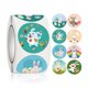 thumbnail image 1 of Pegatinas de feliz Pascua de 2,5 cm-1500 Uds., etiqueta de sello autoadhesiva de conejito bonito, pegatina para hornear pasteles para fiesta de Pascua, caja de regalo para niños, bolsa de decoración esquí esquí Gafas de esquí, 1 of 5