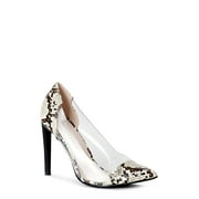 Kendall + Kylie Women's Tone Snake/Clear Pump