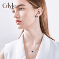 thumbnail image 2 of Wish Romantic Valentine's Day Gift Gemstone Necklace Stud Earrings Set, Crystal Pendant Necklace Stud Earrings Women's Birthstone Necklace S4548, 2 of 4