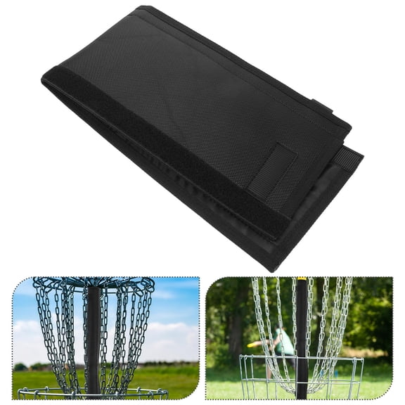 COMPUKAS Disc Golf Chain Silencer Pad Black Oxford Cloth Putter Noise Reduction