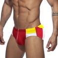 thumbnail image 2 of Short Swimming Trunks for Men Solid Color High Vent Quick Dry Swimwear Shorts, 2 of 9