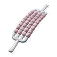 thumbnail image 3 of Masajeador de flexible con rodillo de 4 filas para piernas, ideal para entrenamiento en gimnasios interiores y exteriores. Rosa, 3 of 8