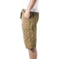 thumbnail image 3 of Ma Croix Men's Premium Cargo Shorts with Belt, 3 of 7