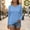 Sky Blue, variant on WXLWZYWL Women's Long Sleeve T Shirts V-Neck Sun Shirt Quick Dry Lighweight Tees Workout Athletic Tops
