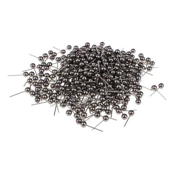 simhoa 400 Pcs Perles de Couleur Têtes de Dessin pour Bureau Noir Or
