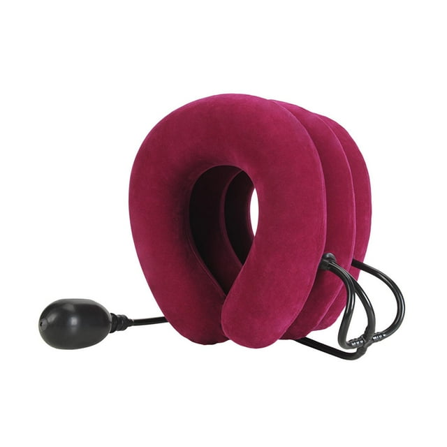 Soporte de cabeza inflable para uso doméstico, ensanchador de cuello de 3 capas, oficina, personas mayores