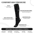 thumbnail image 3 of Lsque Game Time Pattern Sport Compression Socks for Men & Women 15-20 mmHg Knee High Nurse Pregnant Running Medical and Travel Athletic, 3 of 6