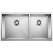 Blanco 443054 Quatrus 33" Undermount Double Basin Stainless Steel Kitchen Sink - Refined