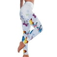 thumbnail image 1 of PEASKJP Tummy Control Leggings High Waisted Leggings Workout Sports Running Athletic Pants, White XL, 1 of 4