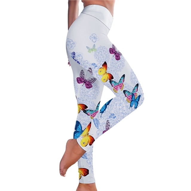 PEASKJP Tummy Control Leggings High Waisted Leggings Workout Sports Running Athletic Pants, White XL