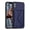 Blue, variant on for iPhone X/XS Slim Case with Card Holders and Strap for Women, iPhone X/XS Phone Case Wallet PU Leather Kickstand RFID Blocking Flip Shockproof Wallet Case - Black