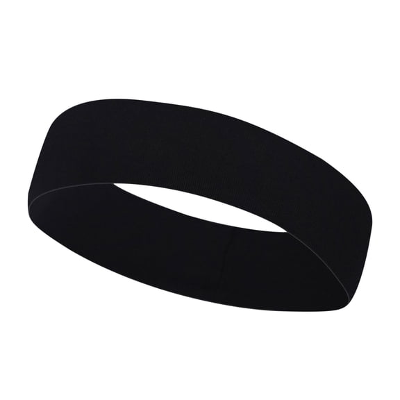 AJGRHE Women Elastic Athletic Headwraps Non Sweat Wicking Gym Yoga Running Sport Hair Band For Fitness Training Outdoor Activities Control Comfort Stretch Breathable Black