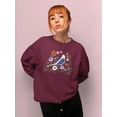 thumbnail image 2 of Fairytale Folk Garden Sweatshirt Women -Victoria Borges Designs, Female 4X-Large, 2 of 4