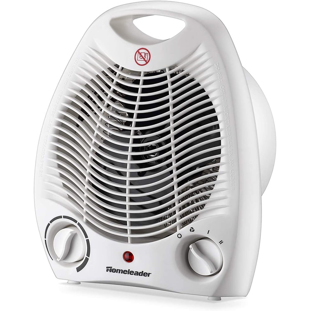 Kepooman 1500W Portable 2-Speed Space Heater with Thermostat for Home Office Small Space