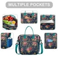 thumbnail image 2 of Pioneer Flower Floral Print Pattern Womens Lunch Box for Work,Insulated Large Lunch Bag for Tween and Teen,Loncheras Para Mujer,Leakproof Adult Lunch Bag for Work,Beach,Travel,Picnic,Camping, 2 of 7