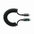 thumbnail image 6 of Retractable Type C To Type C Cable 120W Rapid Charging Spring Design Braide Cord 480mbps Tansfer For Laptop Phone Tablet, 6 of 11