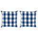 thumbnail image 1 of Juego de Fundas de Almohada DII Cuadro Buffalo Azul Marino y Crema 51x51 cm, 1 of 7