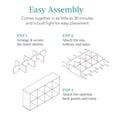 thumbnail image 4 of Best Choice Products 8-Cube Storage Organizer 11in Shelf Opening Bookcase Display Shelf Customizable w/ 3 Removable Back Panels - White, 4 of 8